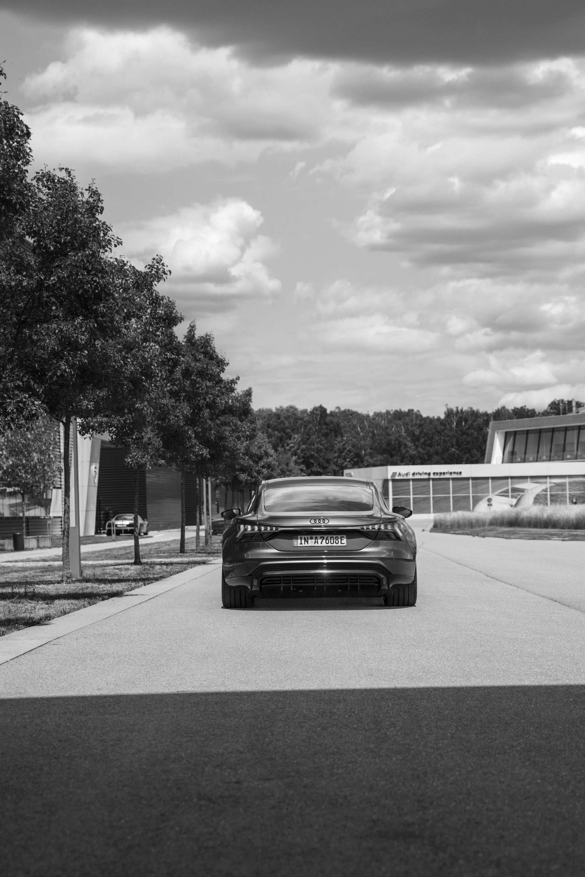 Rear of the Audi e-tron GT quattro.