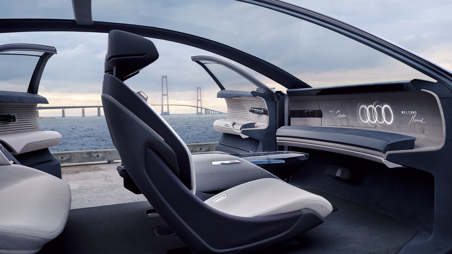 The interior of the Audi grandsphere concept