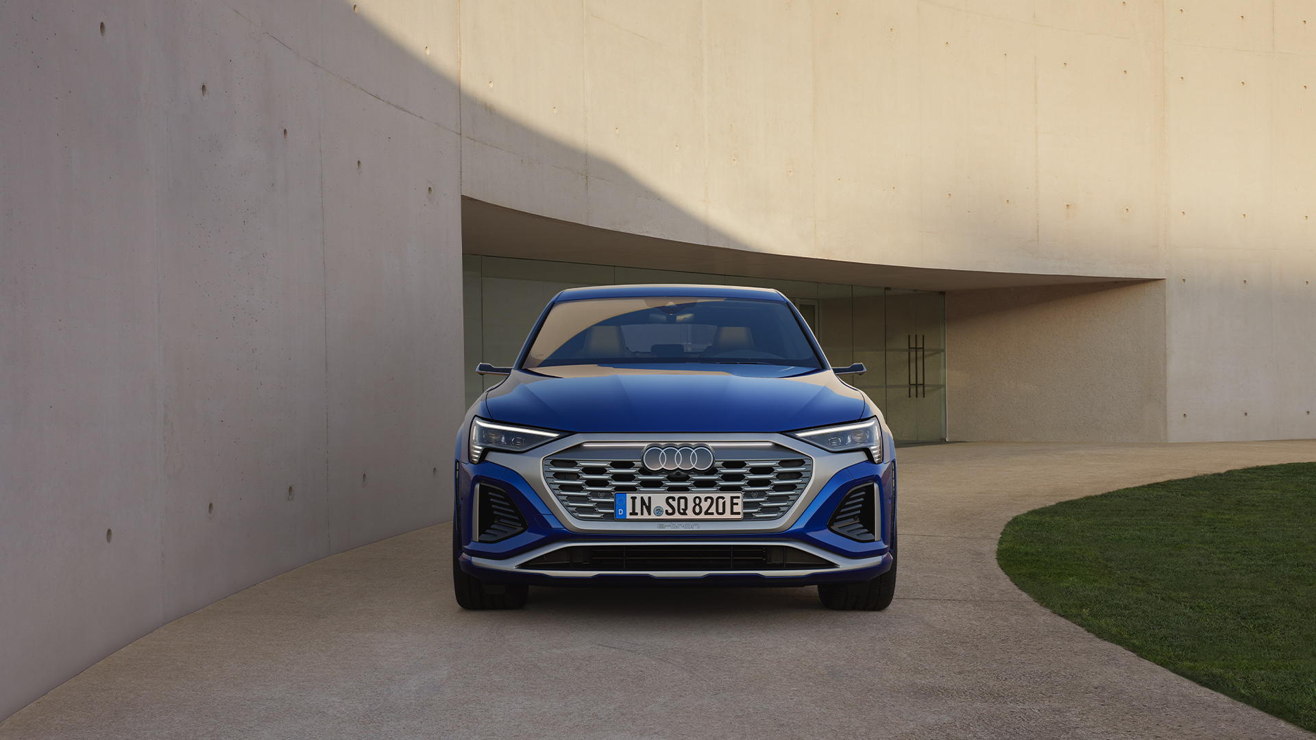 Audi grandsphere concept in a snowy landscape