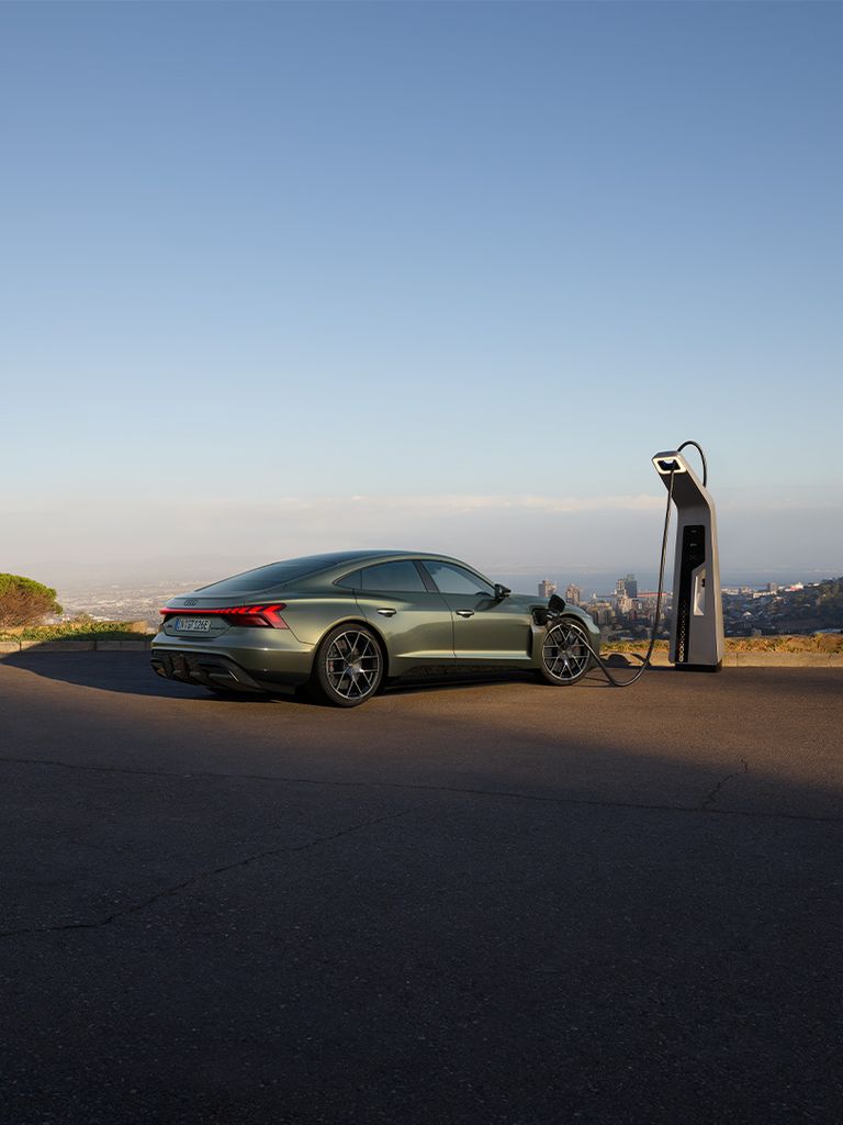 Audi RS e-tron GT charging station