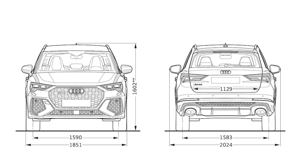 Abmessungen > RS Q3 > Q3 > Audi Cyprus