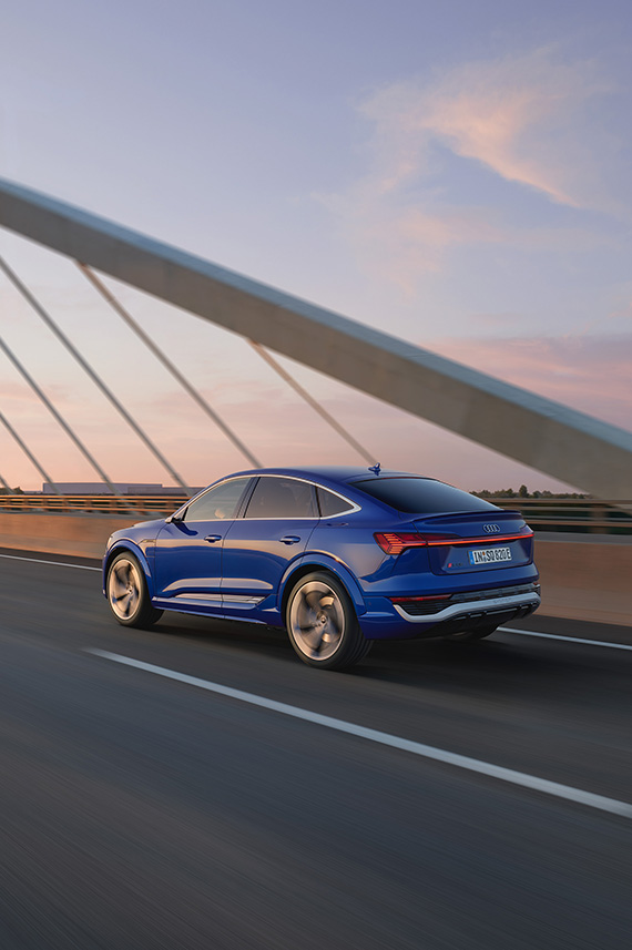 Side view Audi Q8 Sportback e-tron